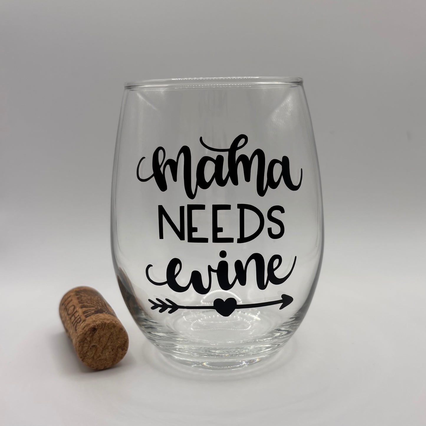 Mama Needs Wine Stemless Wine Glass – 15 oz