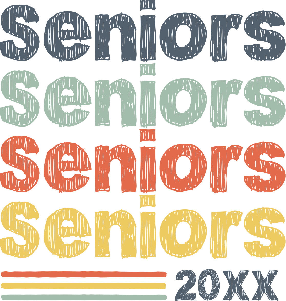Retro Seniors T-Shirt – Vintage Class Pride Tee for Graduating Seniors Fitted Tee Shirt