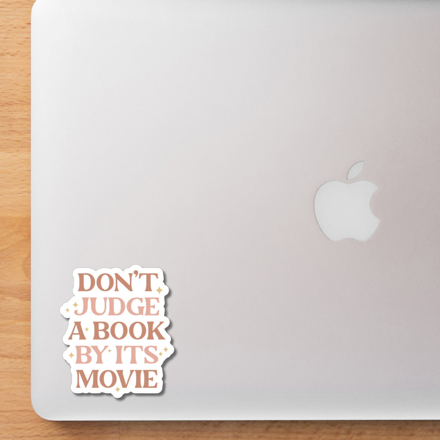 Don't Judge a Book by it's Movie Laminated Sticker Decal for Laptops Phones | Book Lover | Sticker Collector