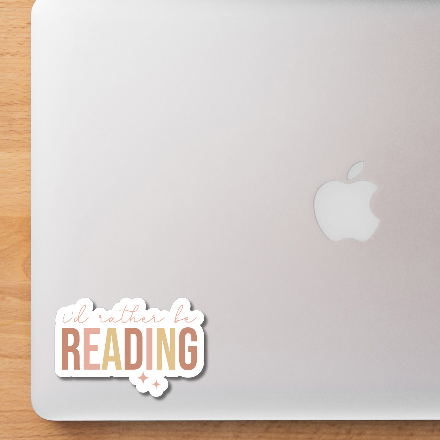 I'd Rather Be Reading Laminated Sticker Decal for Laptops Phones | Book Lover | Sticker Collector