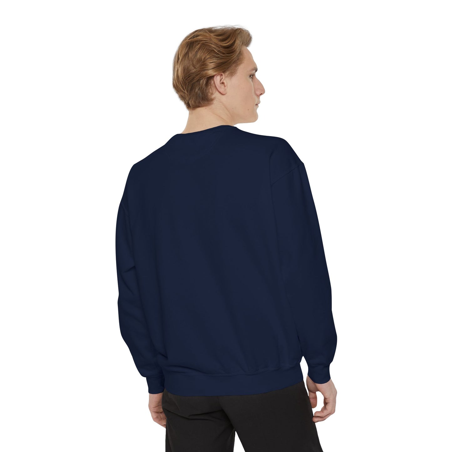 Mahjong Tiles Crewneck Sweatshirt — "Dot Bam Crack" Design with Tiles & Red Die
