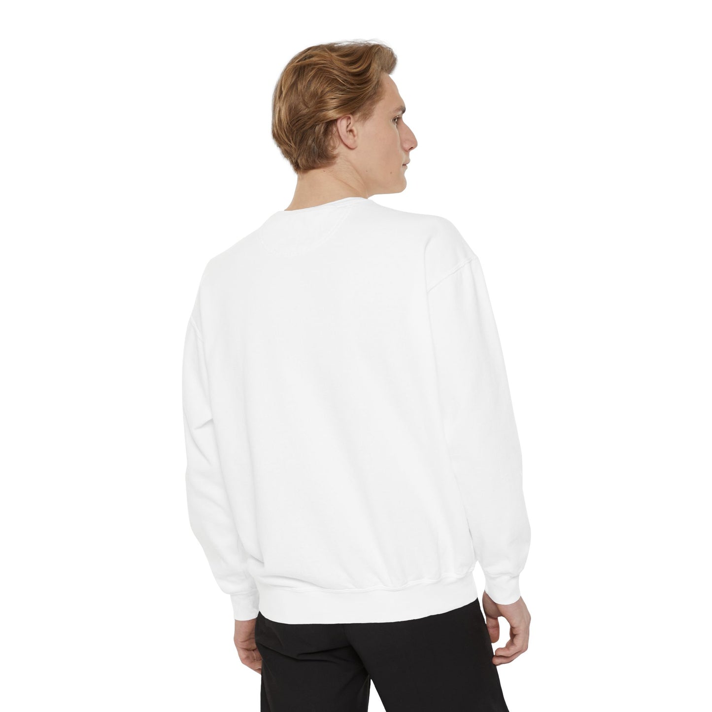 Mahjong Tiles Crewneck Sweatshirt — "Dot Bam Crack" Design with Tiles & Red Die