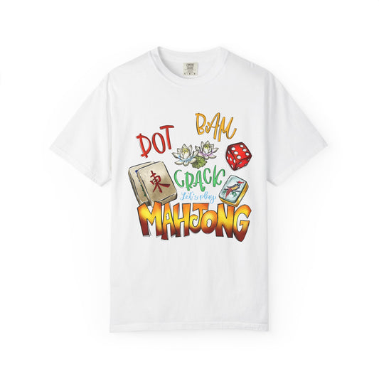 Mahjong Tiles Graphic T-Shirt — Dot Bam Crack Mahjong Design