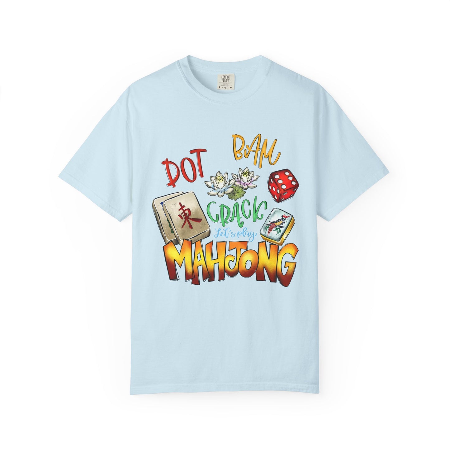 Mahjong Tiles Graphic T-Shirt — Dot Bam Crack Mahjong Design