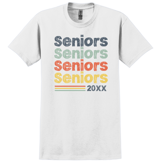 Retro “Seniors” Unisex T-Shirt – Custom Graduation Year