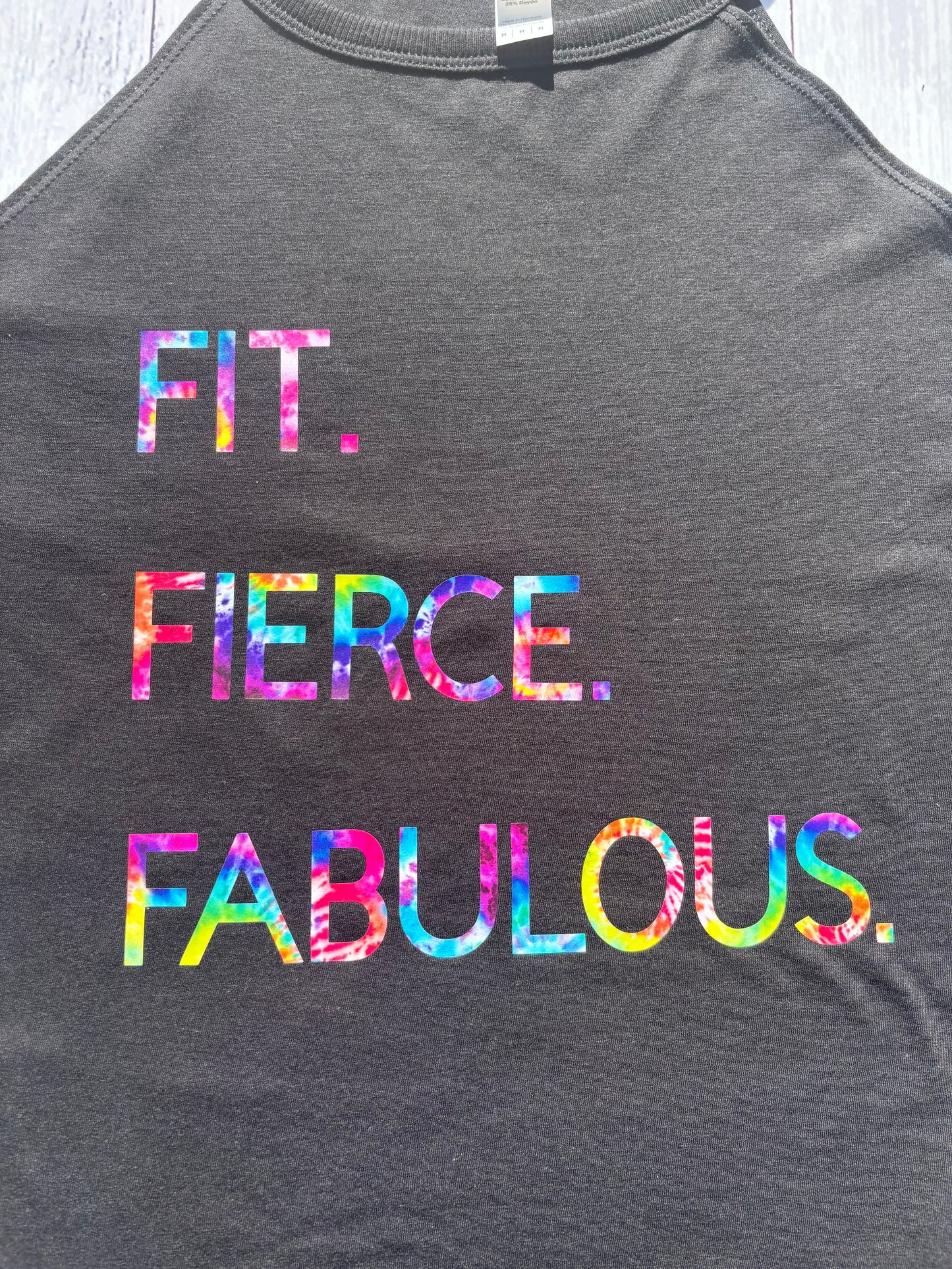 Fit Fierce Fabulous | Workout Tank Fitness Gift Women’s Gym Motivation Rocker Style
