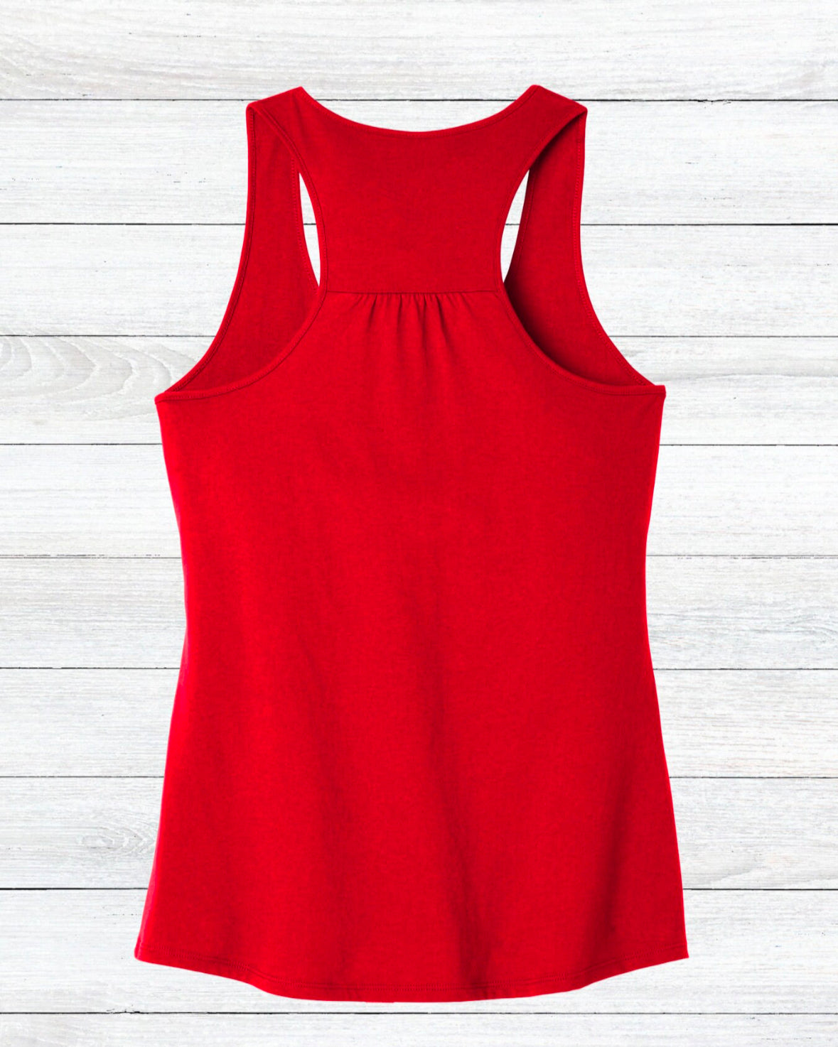 America Red Racerback Tank Top Workout or Everyday Tank 100% Cotton