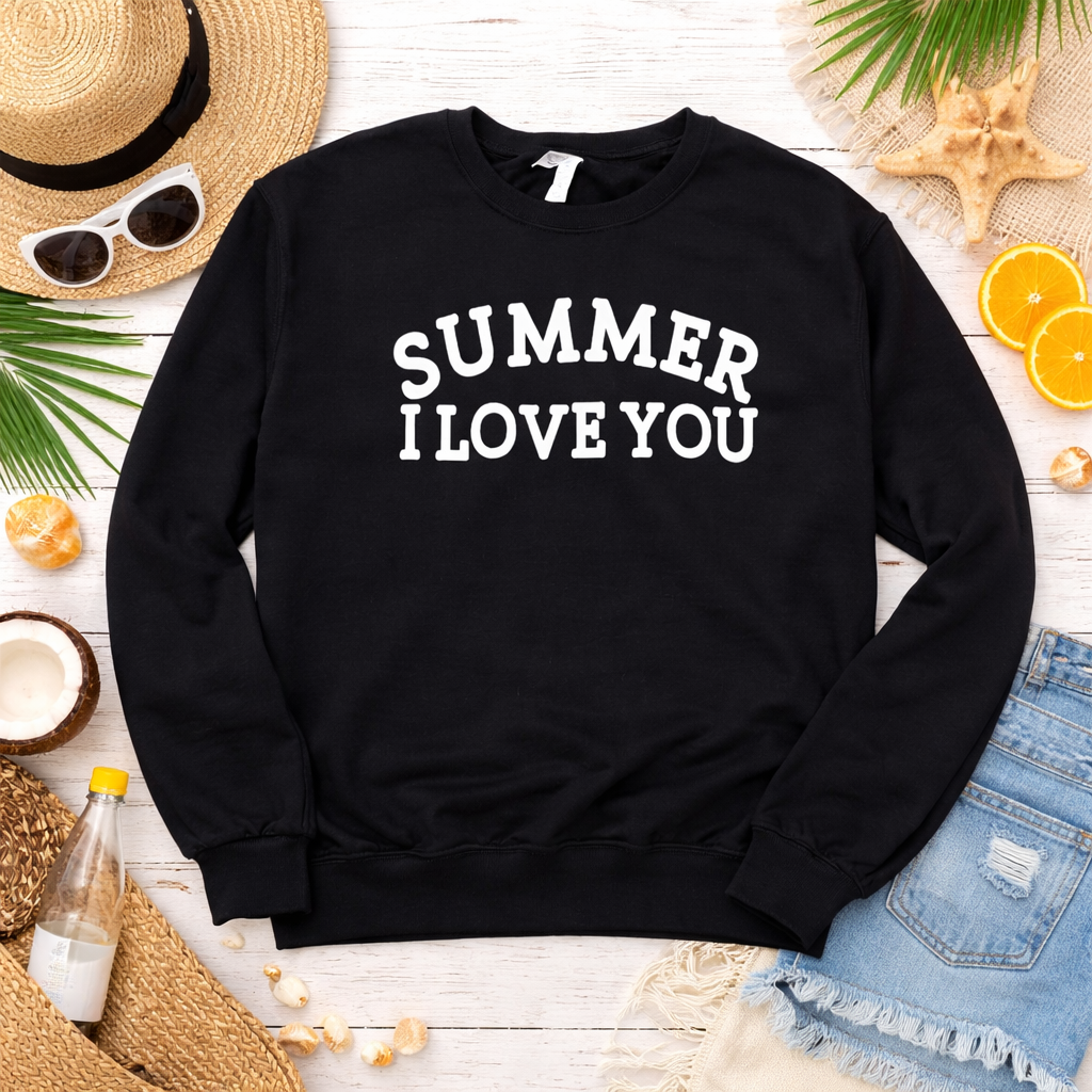 Summer I Love You Crewneck Sweatshirt