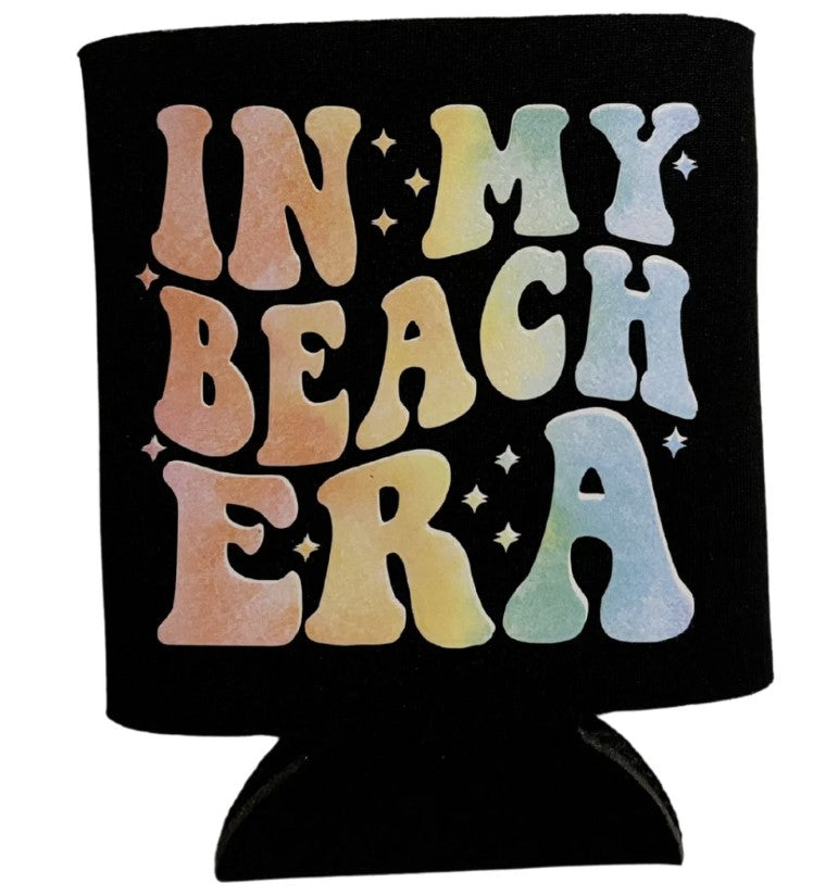 In My Beach Era Can Koozie  | Beer Can Cooler | Beverage Chiller | Cozie | Soda Can Cooler | Coozi