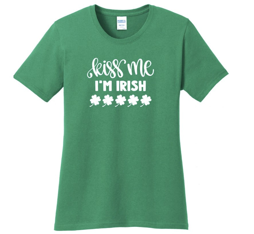 Green St Patrick’s Day Shirt | Kiss Me I'm Irish | St. Patty’s Day | Funny T-Shirt | Irish Shirt